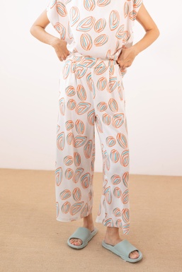 2502285 Pantalón Estampado Nueces