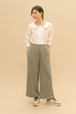 2503268 Pant Vichy Blue/ Grey