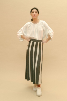 2503513Cap Skirt Grey/ Ecru