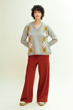 2504368 Pullover Grey Diamond