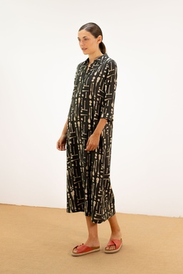2601234 Vestido Estamp. Negro