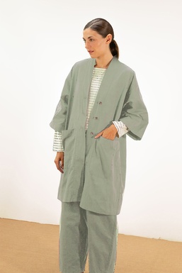 2601491B Chaqueta Verde piedra