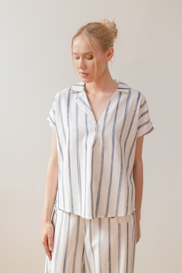2602253 Blusa Rayas Azules