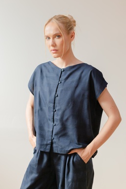 2602258Cap Blusa Azul Marino