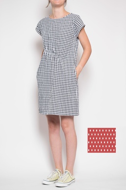 2602268BCap Vestido Est. Rectángulos