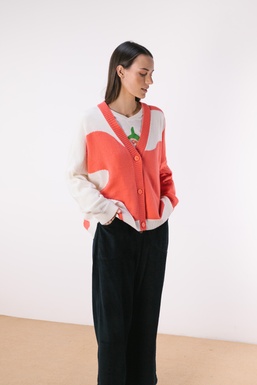 2603378Cap  Chaqueta Manchas Coral crudo