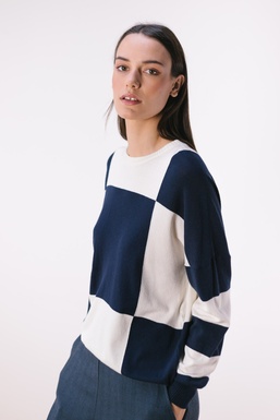 2603571 Jersey Cuadros Marino