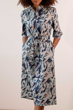 2501284 Vestido Estamp. Azul