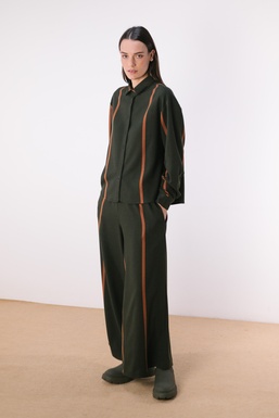2603241Cap Pantalón Verde Rayas Salmón